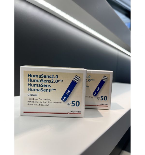 HumaSens2.0plus Glikozes testa stēmeles, 50 GAB.