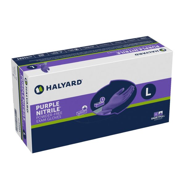 Halyard nitrile gloves extended cuff